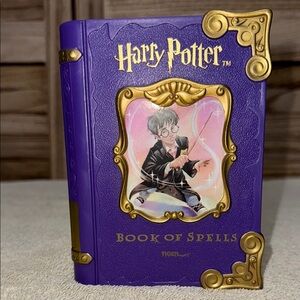 Harry Potter Book of Spells Purple Book Tiger Toy Rare 2001